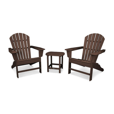 POLYWOOD South Beach Adirondack 3-Piece Set - Mahogany